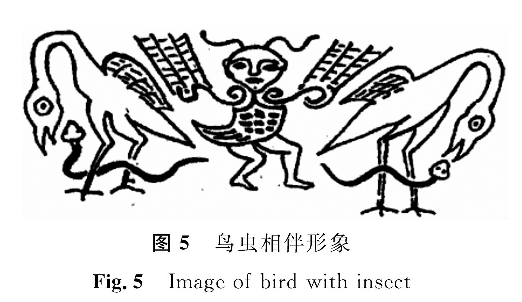 图5 鸟虫相伴形象<br/>Fig.5 Image of bird with insect