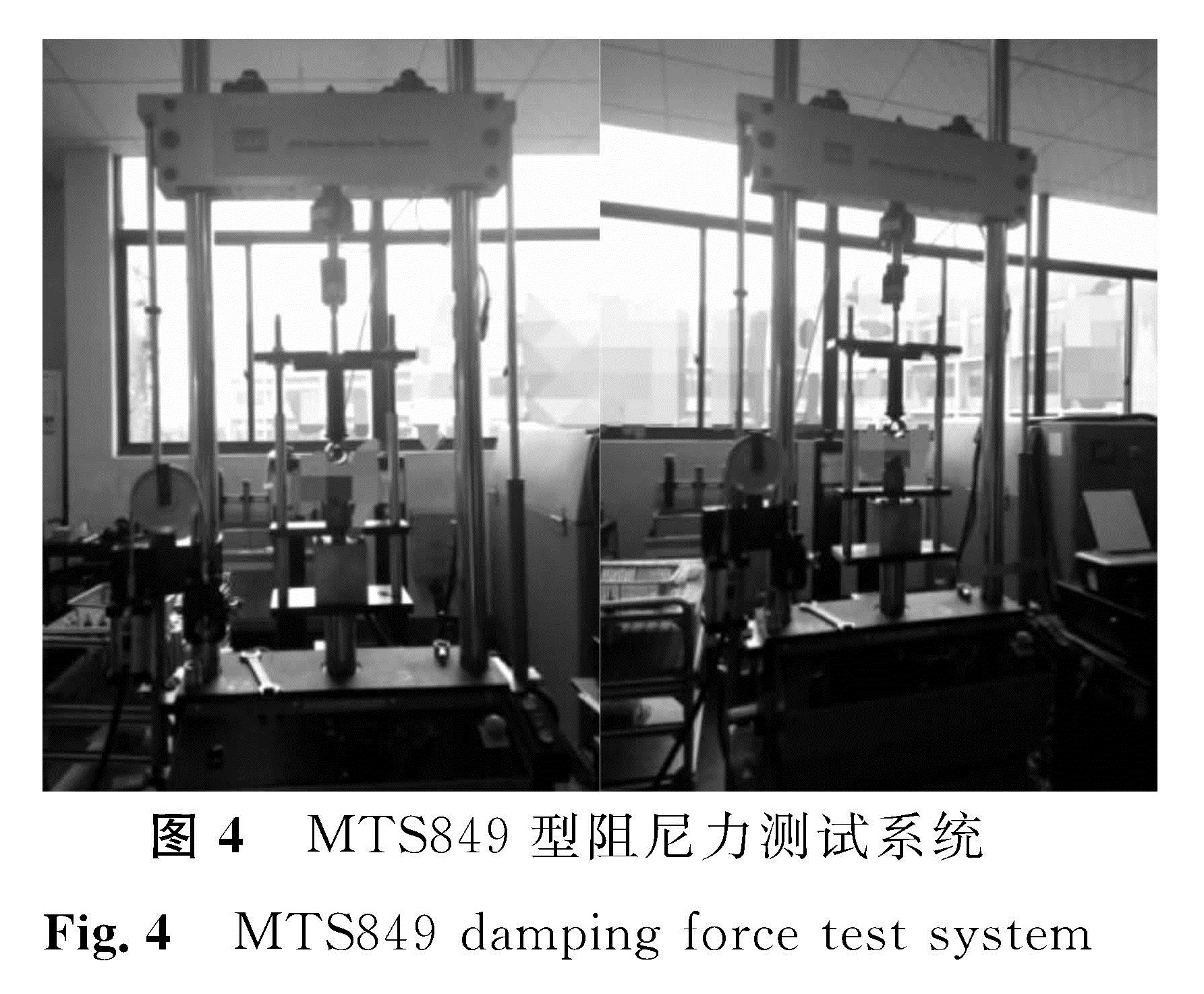 图4 MTS849型阻尼力测试系统<br/>Fig.4 MTS849 damping force test system