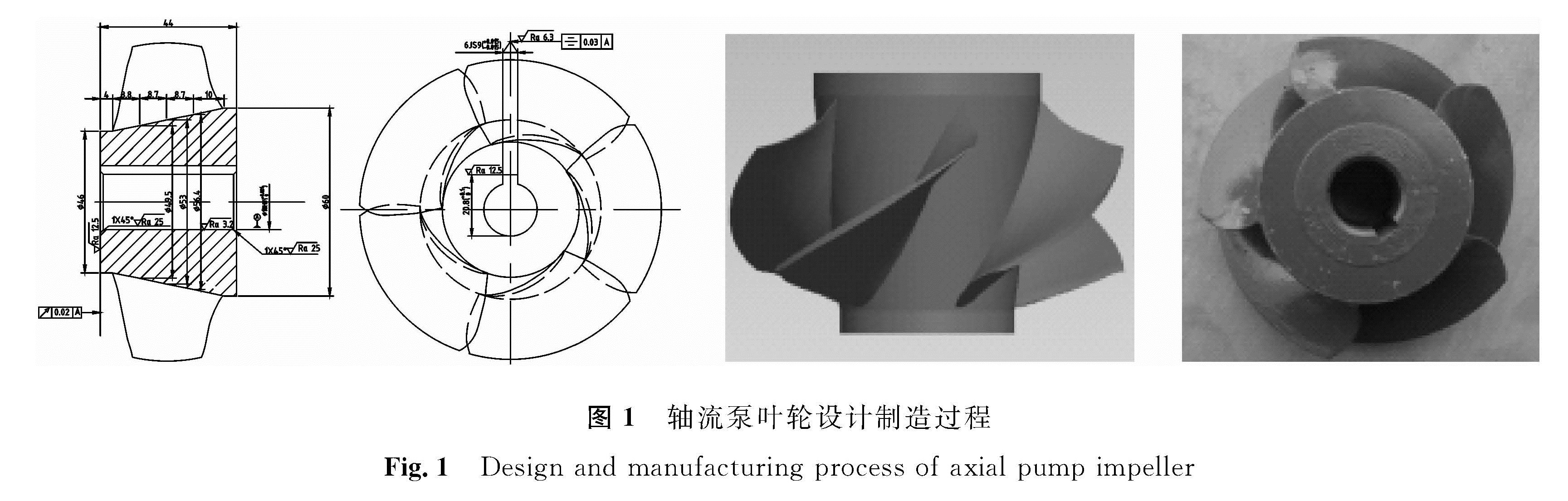 图1 轴流泵叶轮设计制造过程<br/>Fig.1 Design and manufacturing process of axial pump impeller