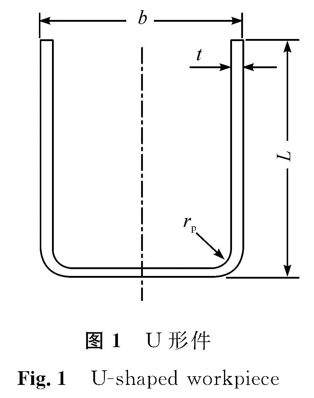 图1 U形件<br/>Fig.1 U-shaped workpiece