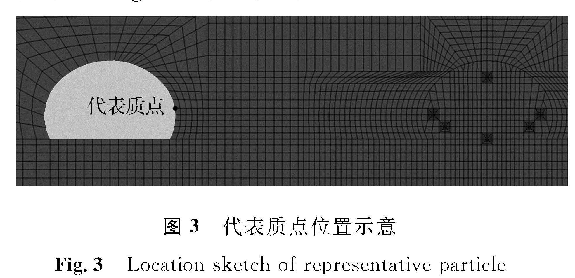 图3 代表质点位置示意<br/>Fig.3 Location sketch of representative particle
