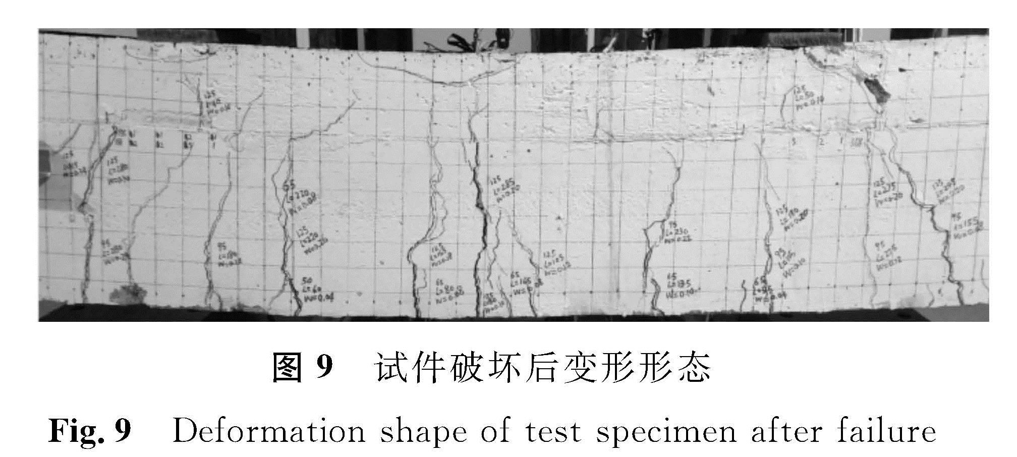 图9 试件破坏后变形形态<br/>Fig.9 Deformation shape of test specimen after failure