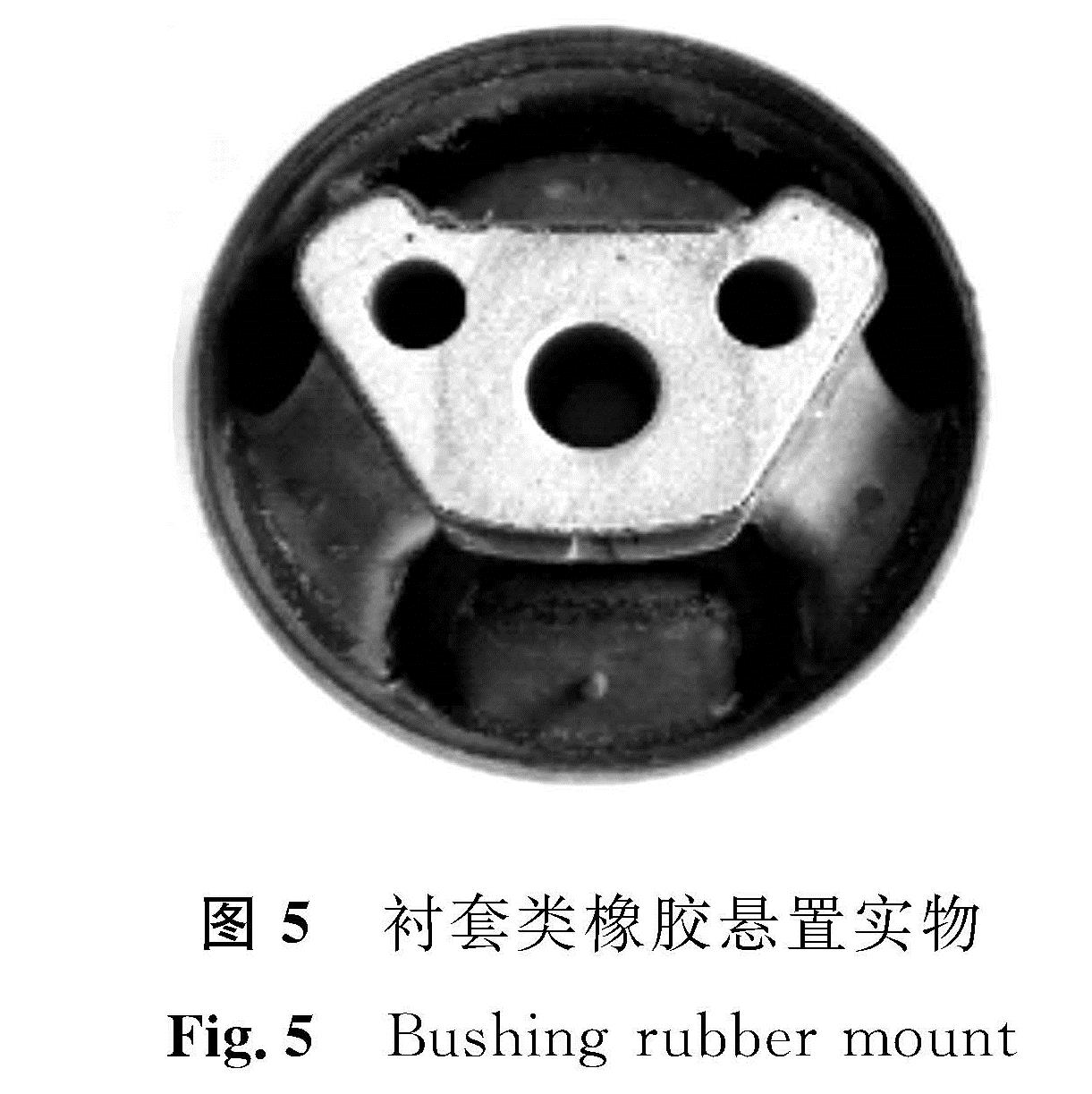 图5 衬套类橡胶悬置实物<br/>Fig.5 Bushing rubber mount