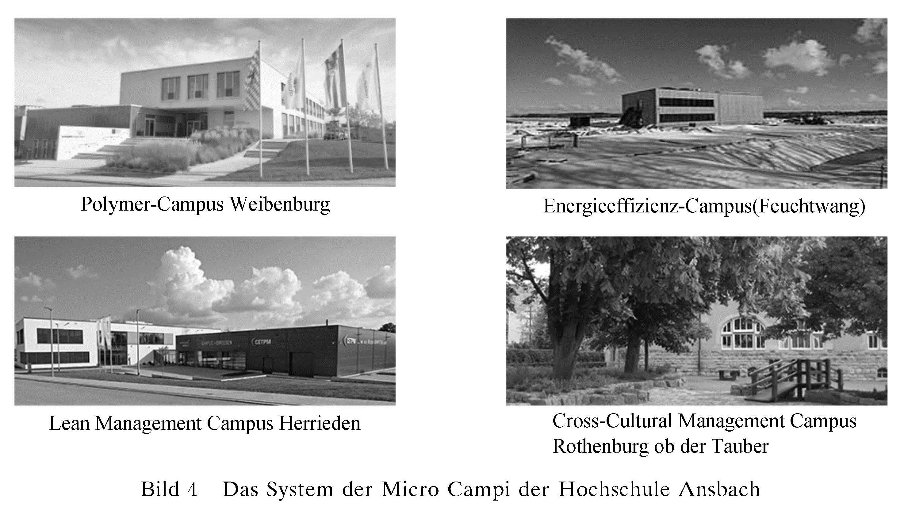图4 Das System der Micro Campi der Hochschule Ansbach