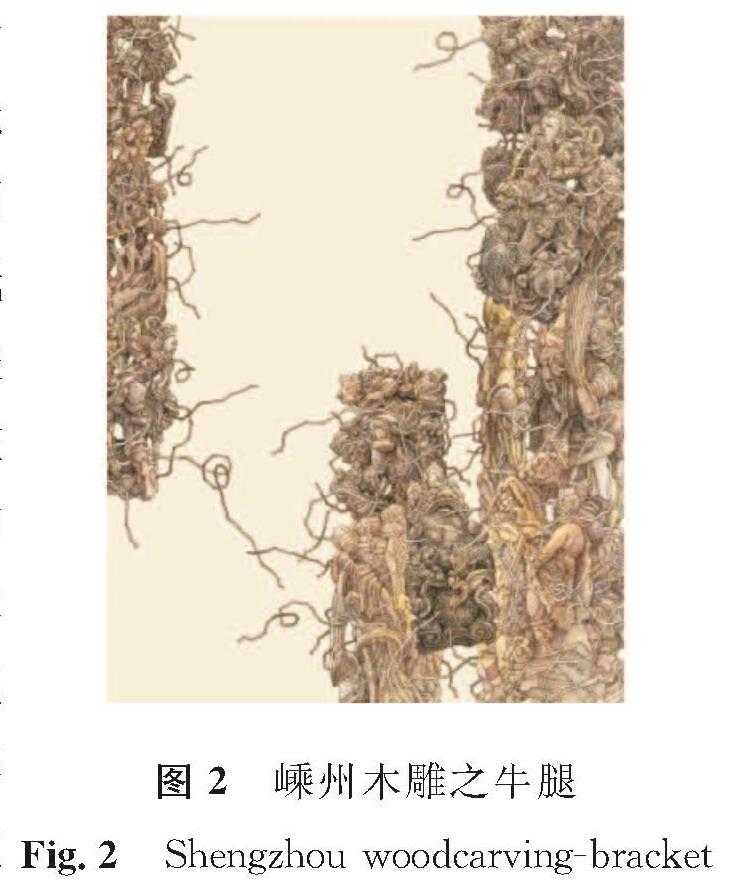 图2 嵊州木雕之牛腿<br/>Fig.2 Shengzhou woodcarving-bracket