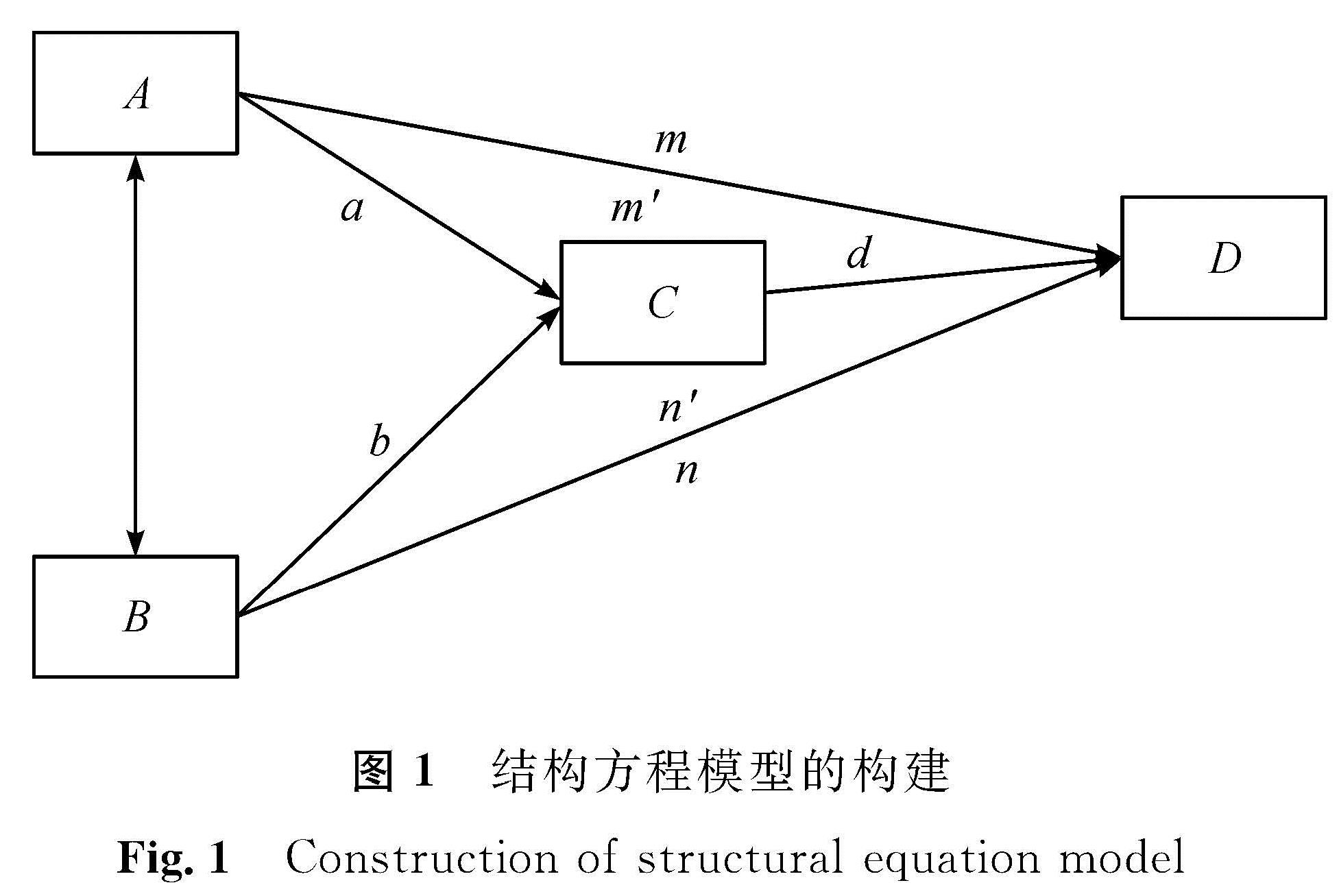 图1 结构方程模型的构建<br/>Fig.1 Construction of structural equation model
